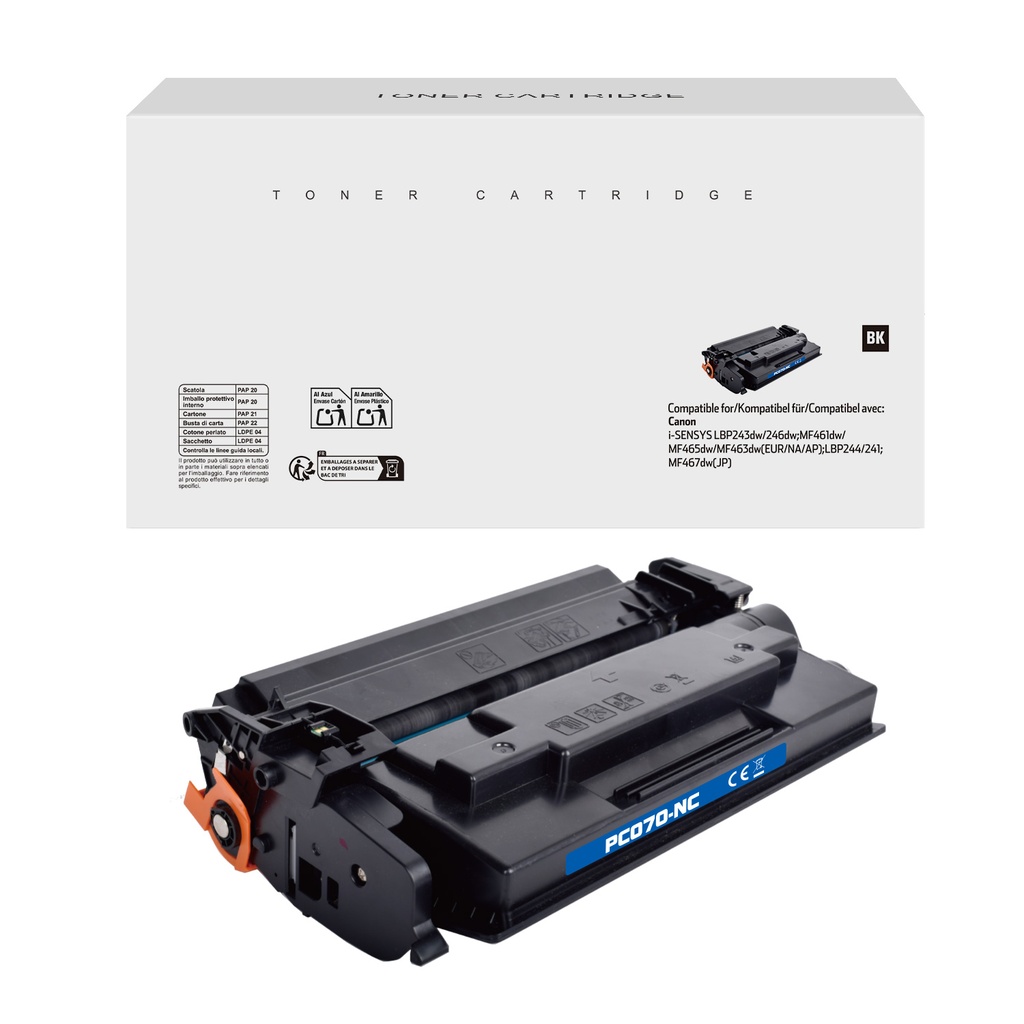 White Box Compatible Canon Toner 070/Cartridge 070 Toner Mono(No Chip)[No Restock]
