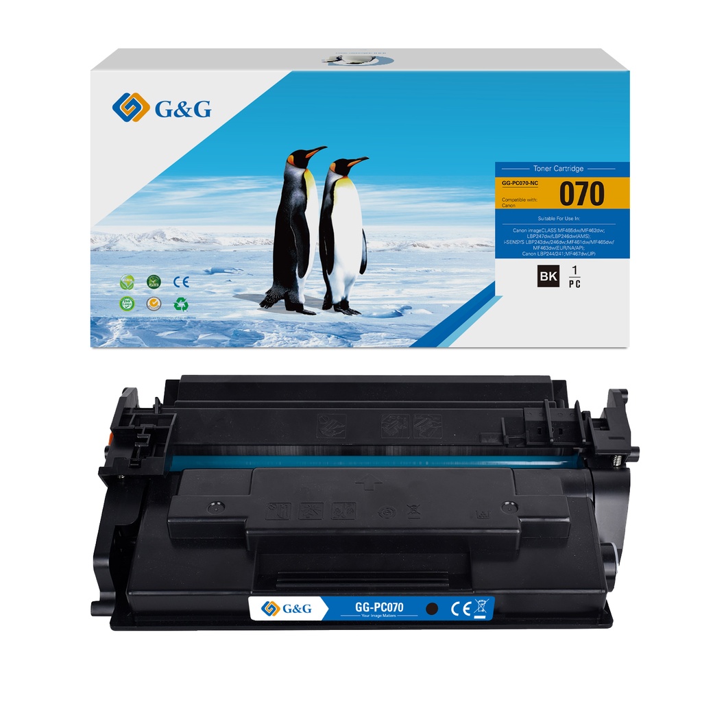 G&G Compatible Canon Toner 070/Cartridge 070 Toner Mono(No Chip)[No Restock]