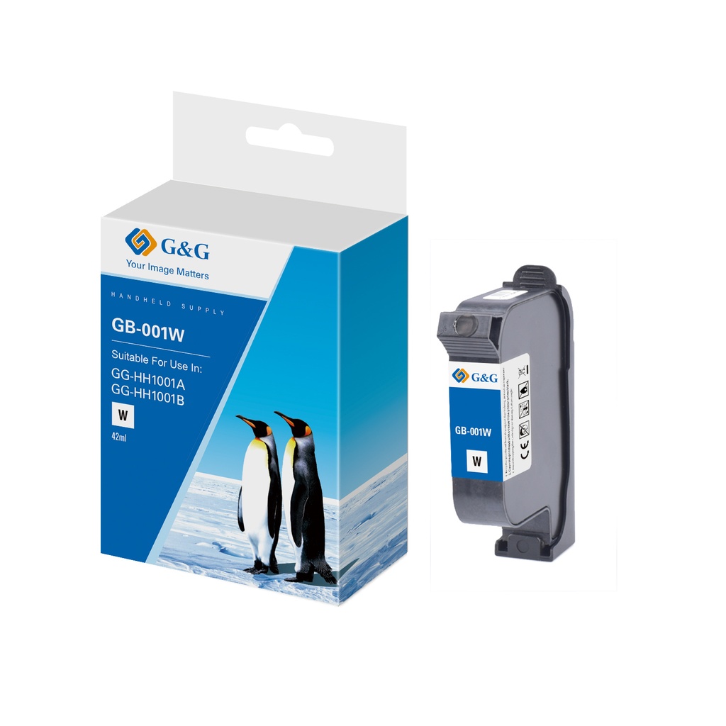 G&G Inkjet Printer Consumables 001WHITE Quick Drying Solvent