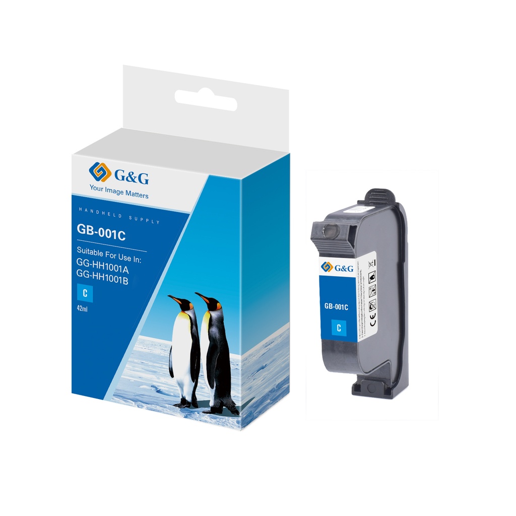 G&G Compatible Handheld Printer Ink Cyan