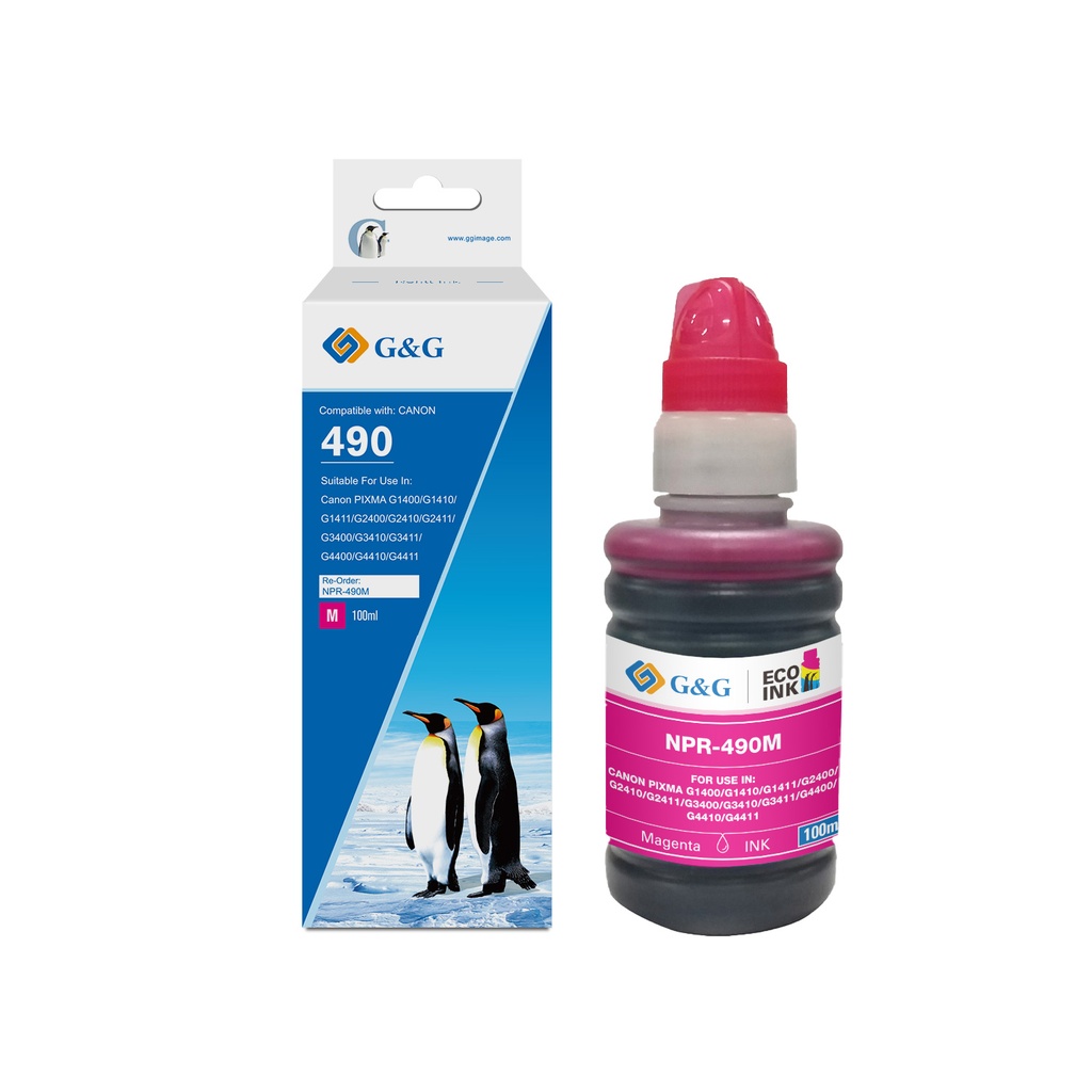 G&G Compatible Canon GI-490M Ecotank Ink M