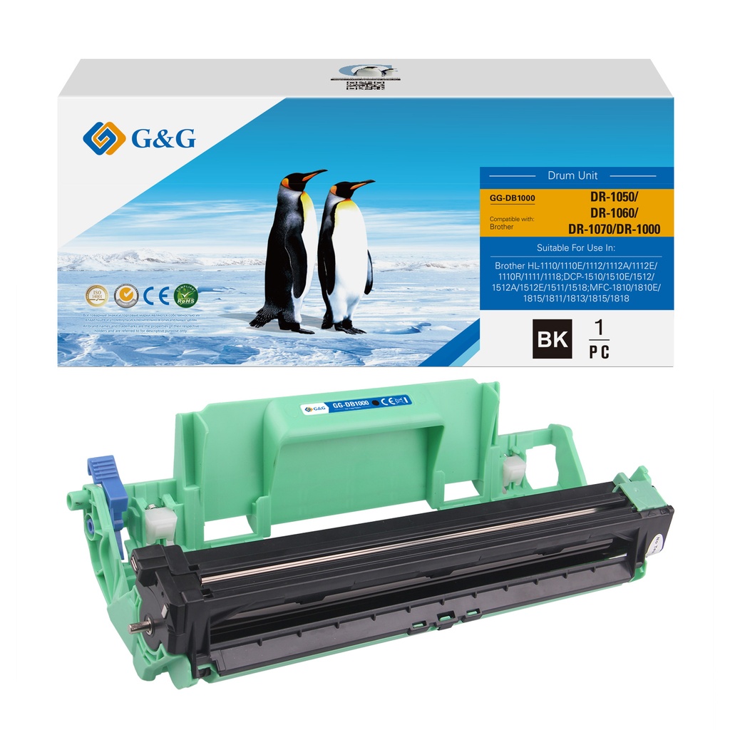 G&G Compatible Brother DR-1050/DR-1060/DR-1070/DR-1000 Drum Unit Mono
