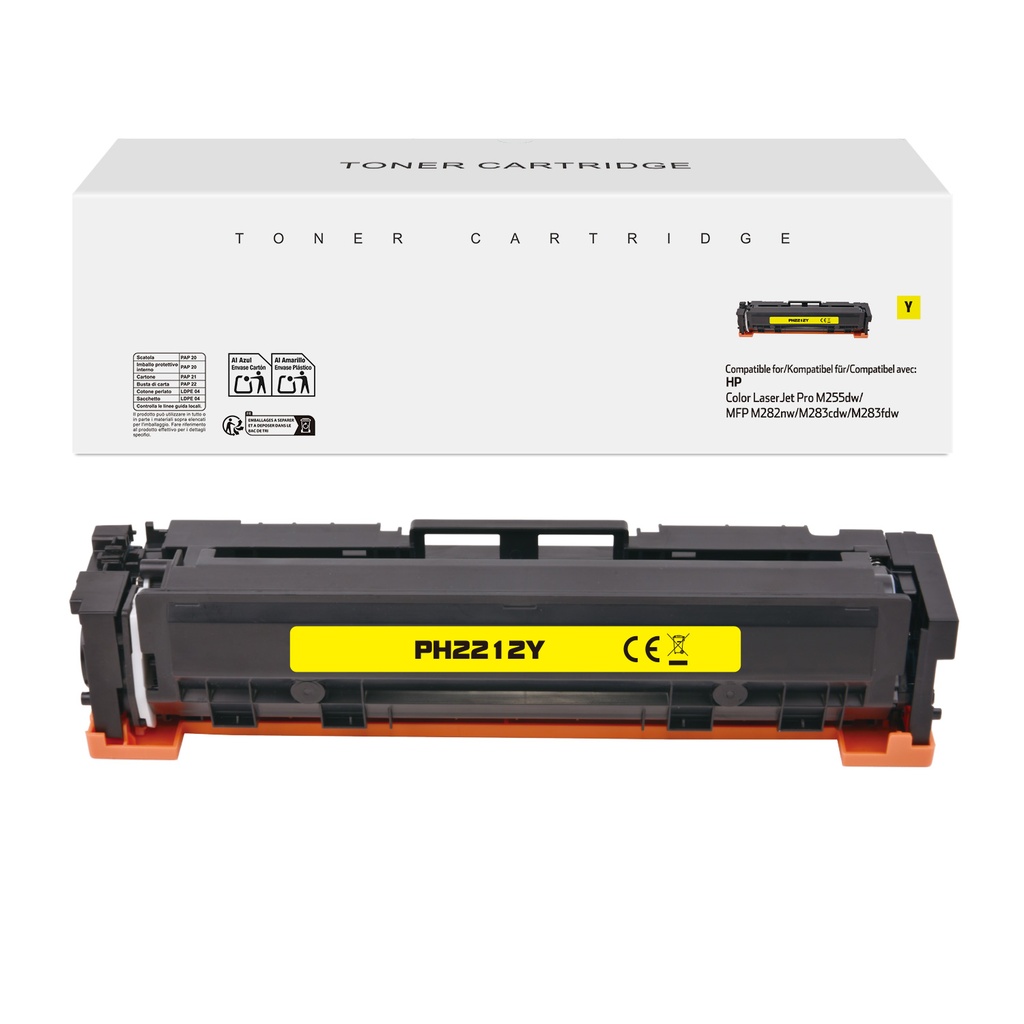 White Box Compatible HP W2212A(207A) Toner Yellow