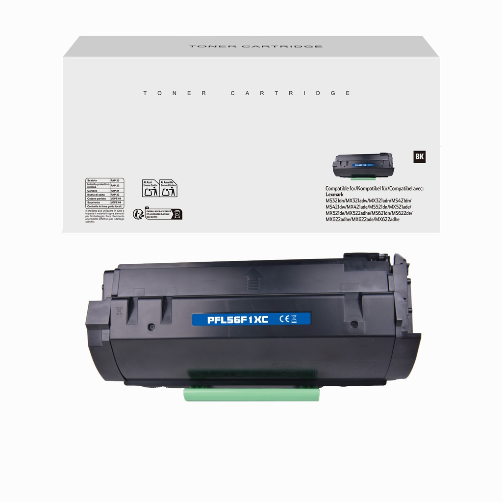 White Box Compatible Lexmark 56F1H00/56F2H00/56F3H00/56F6H00/56F4H00/56F5H00 Toner B