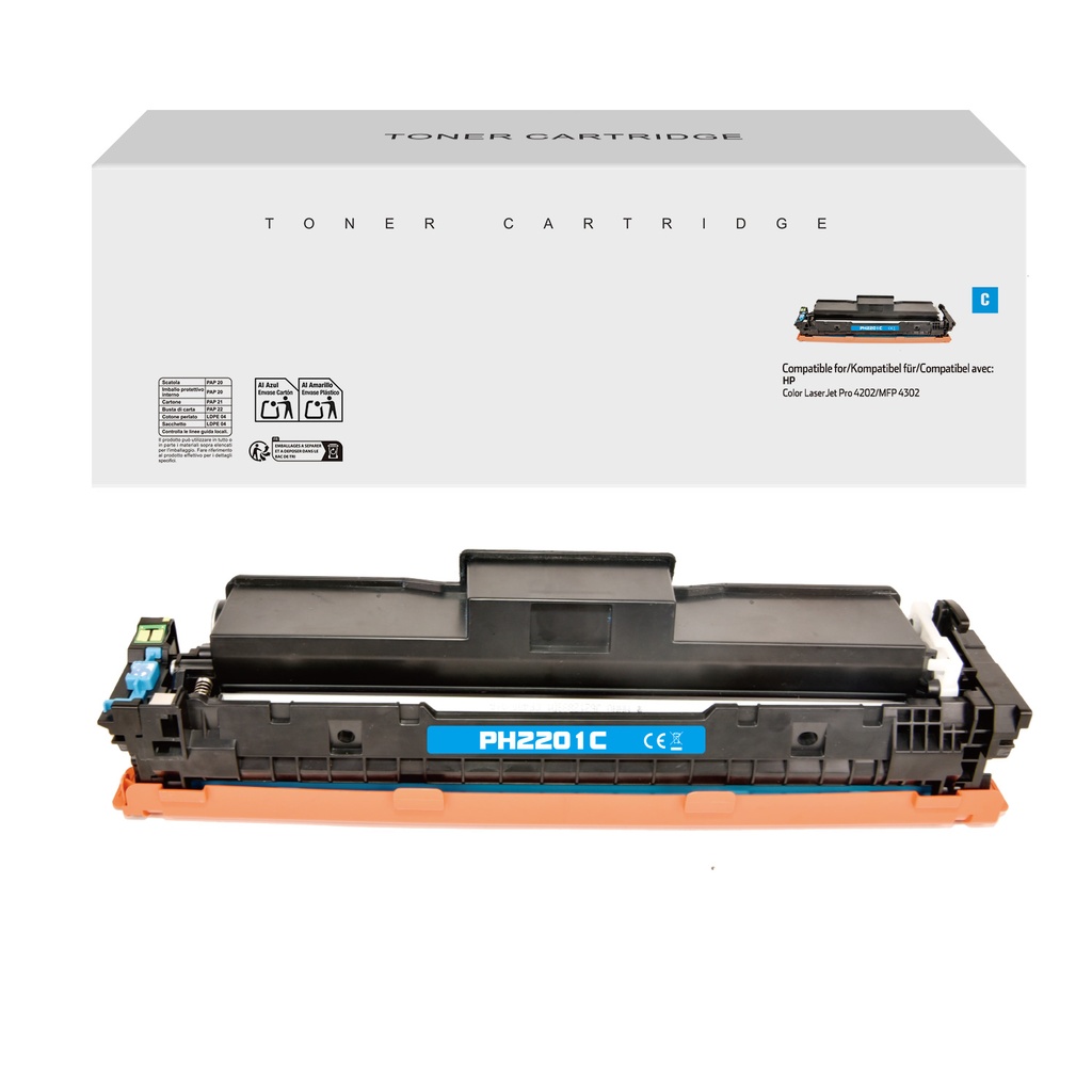 White Box Compatible HP W2201A Toner Cyan