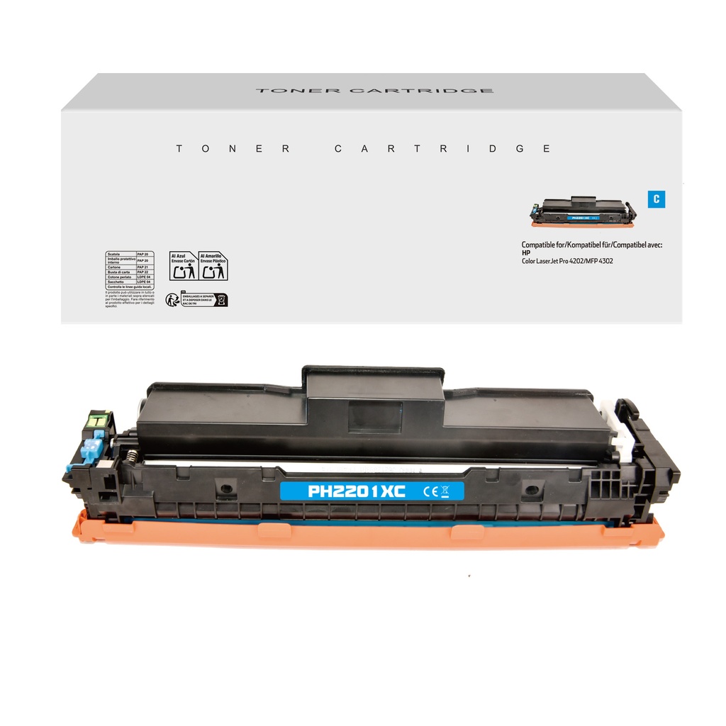White Box Compatible HP W2201X Toner Cyan