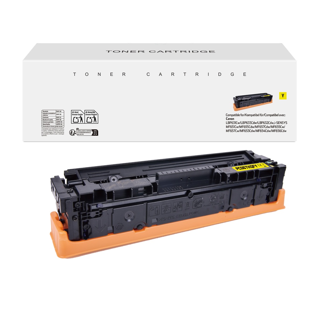 White Box Remanufactured Canon 5103C002 (067H) Toner Yellow