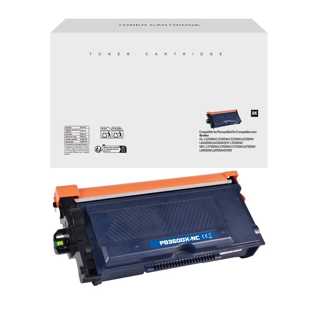 White Box Compatible Brother TN-3600XL Toner Mono