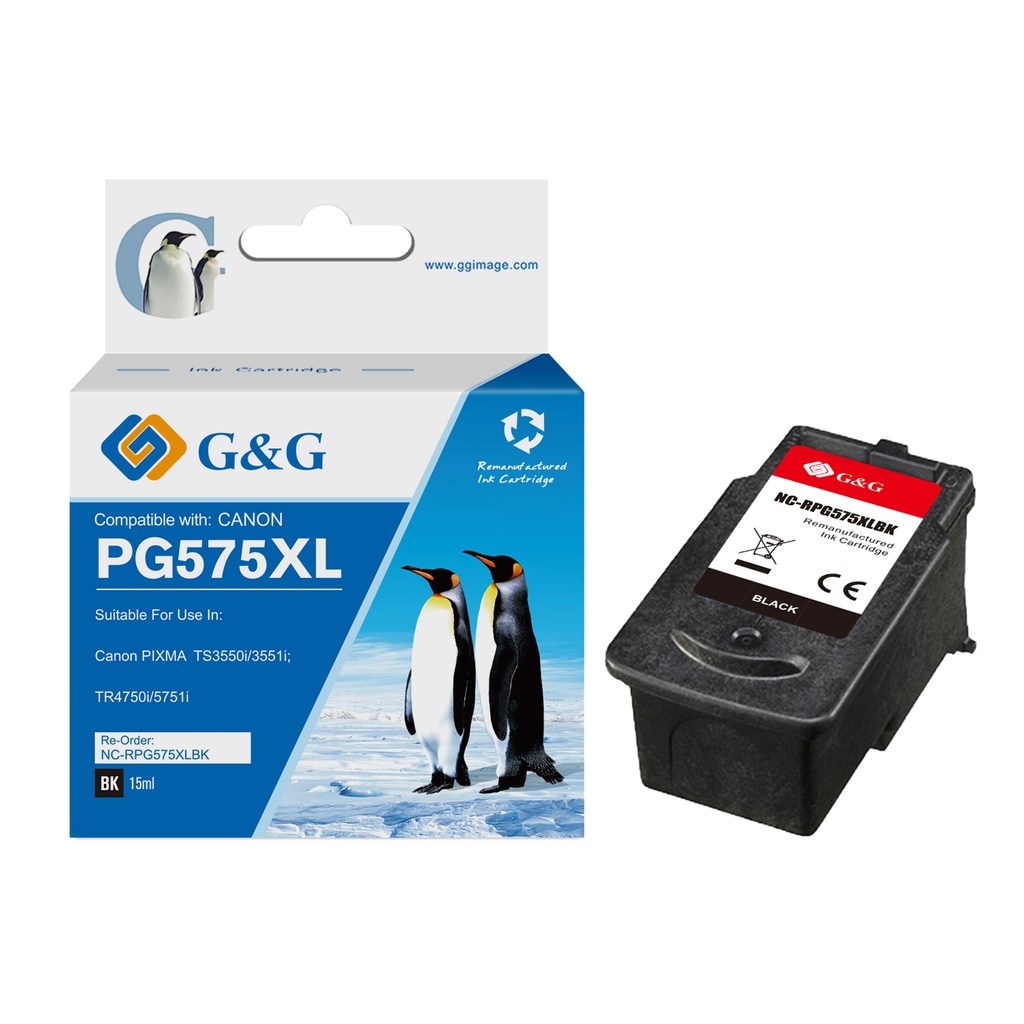 G&G Remanufactured Canon PGI-575XL Inkjet Cartridge B