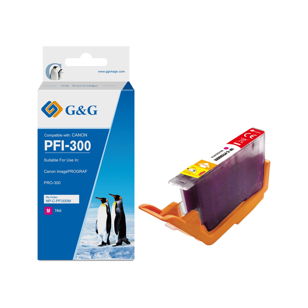 G&G Compatible Canon PFI-300 Inkjet Cartridge Magenta