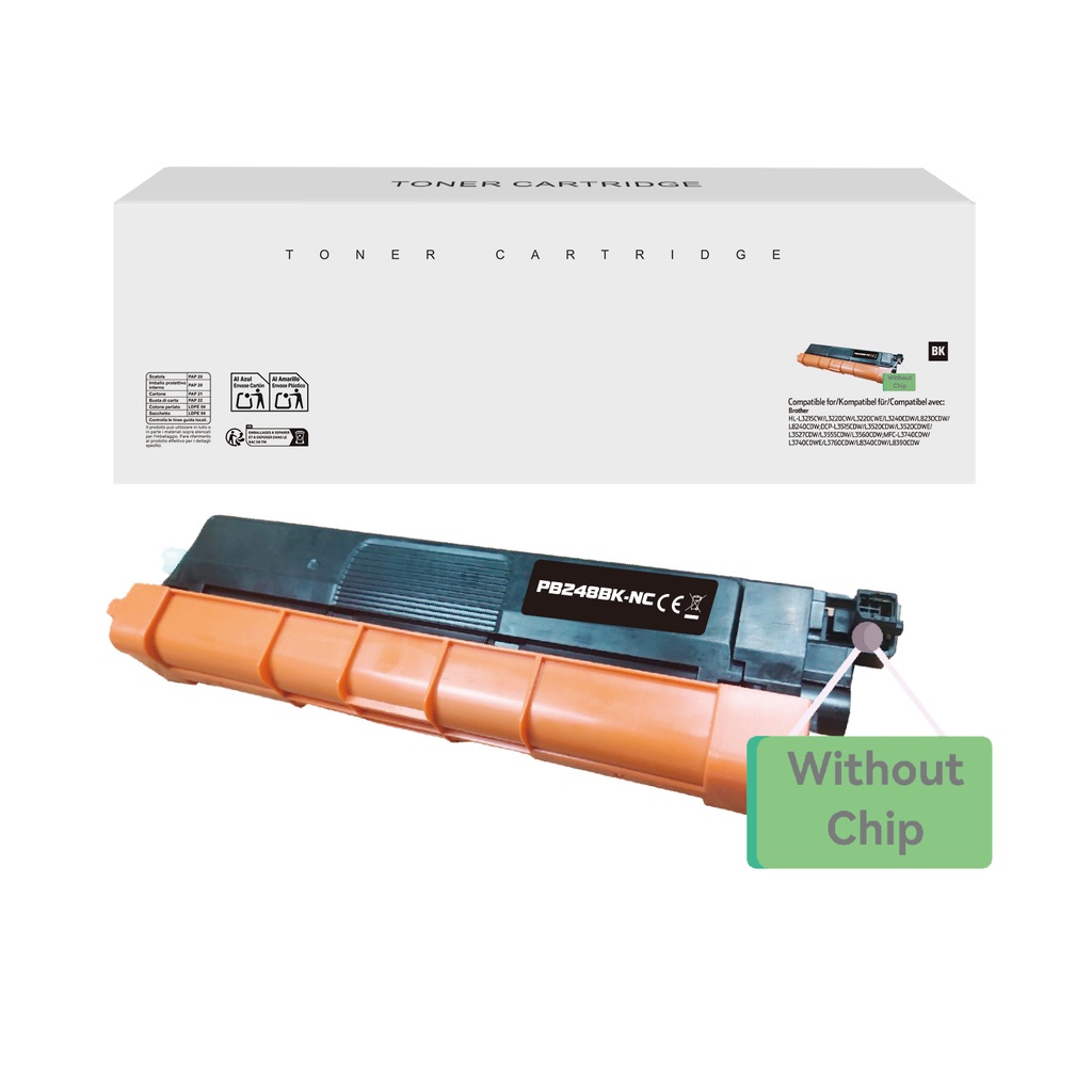 White Box Compatible Brother TN-248BK Toner Black(No Chip)