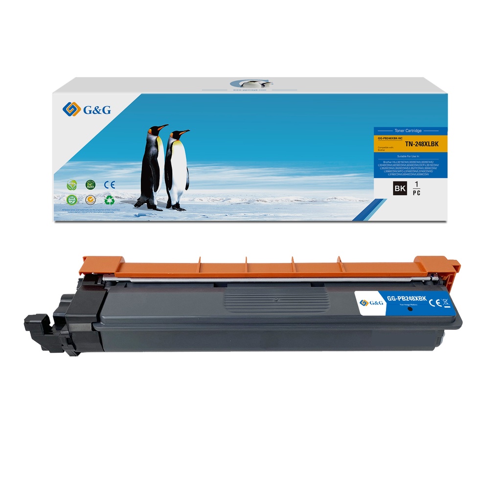 G&G Compatible Brother TN-248XBK Toner Black (No Chip)