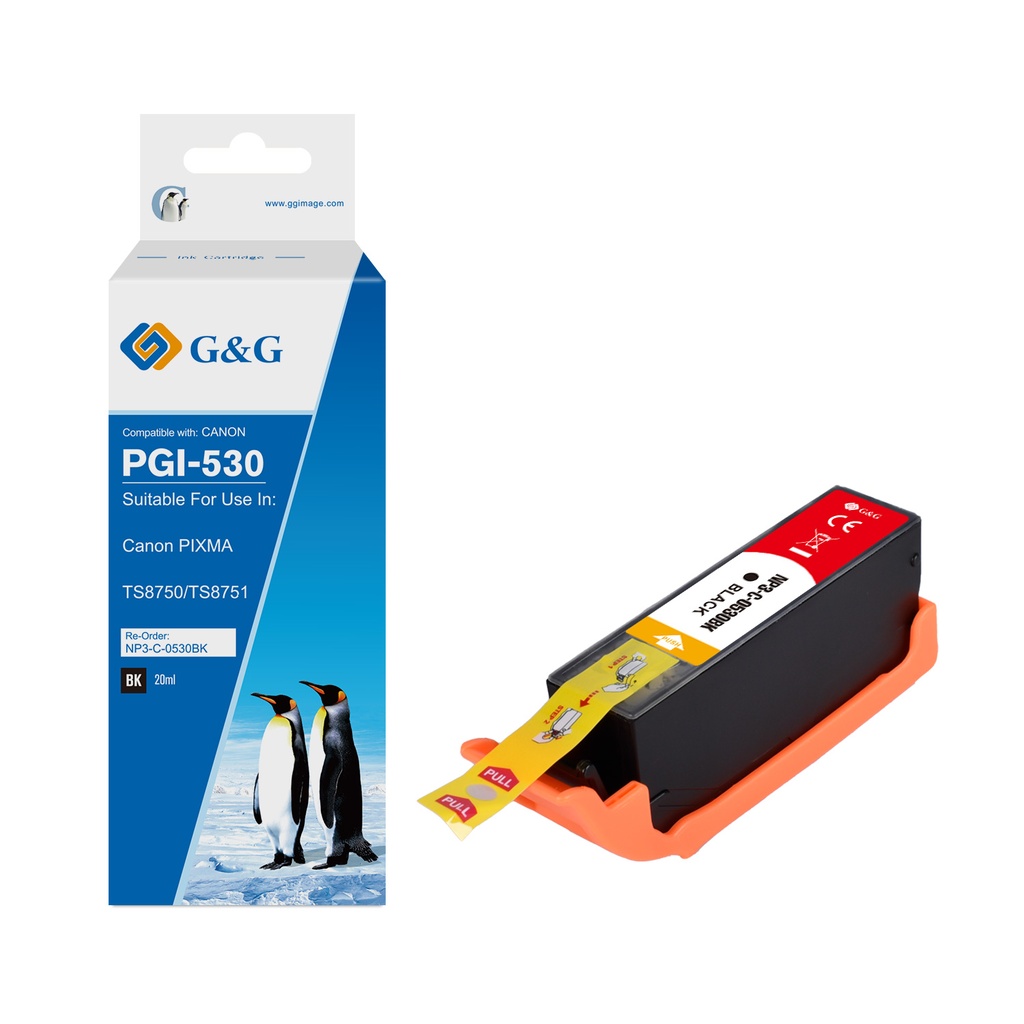 G&G Compatible Canon PGI-530 Inkjet Cartridge BK(PG)