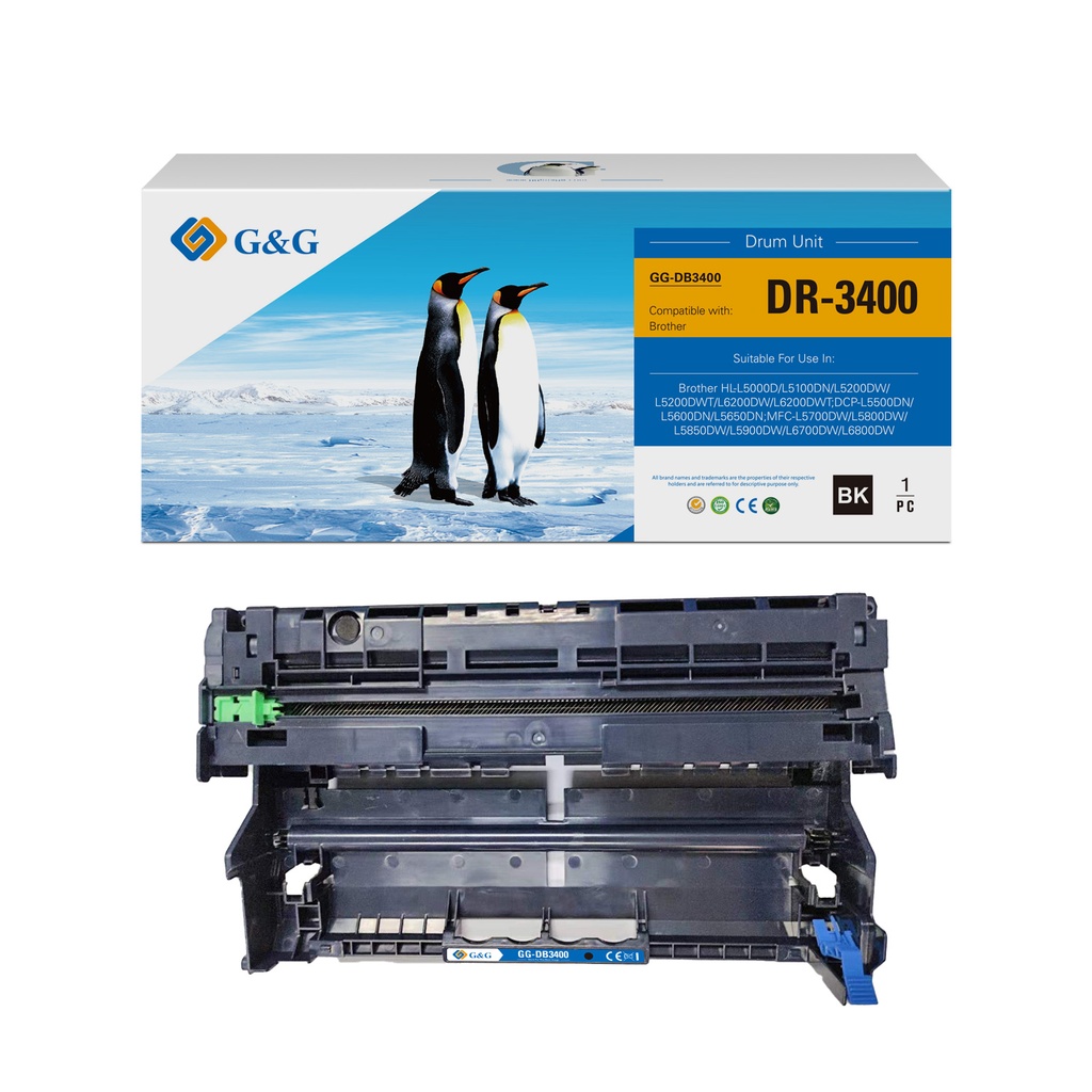 G&G Compatible Brother DR-3400 Drum Unit Mono