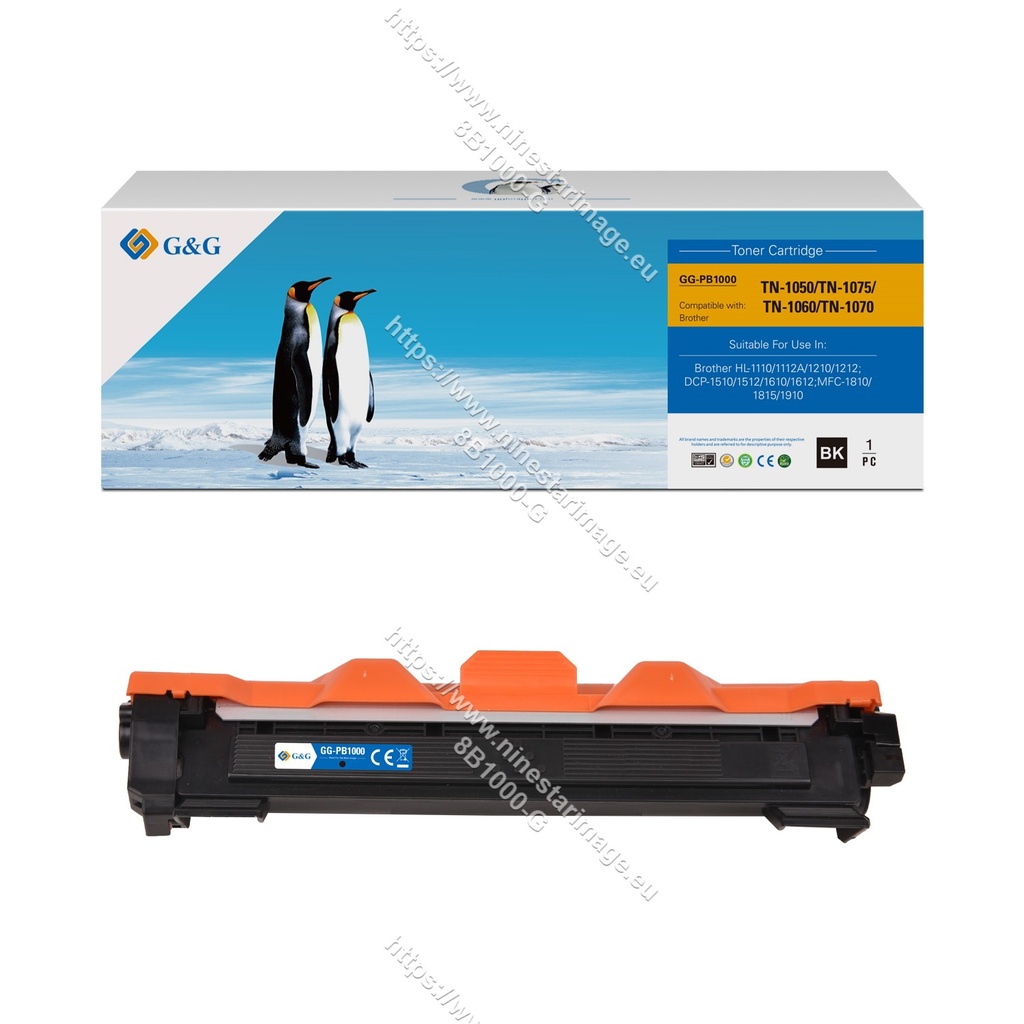 G&G Compatible Brother TN-1050/TN-1075/TN-1060/TN1070/TN1030 Toner Mono