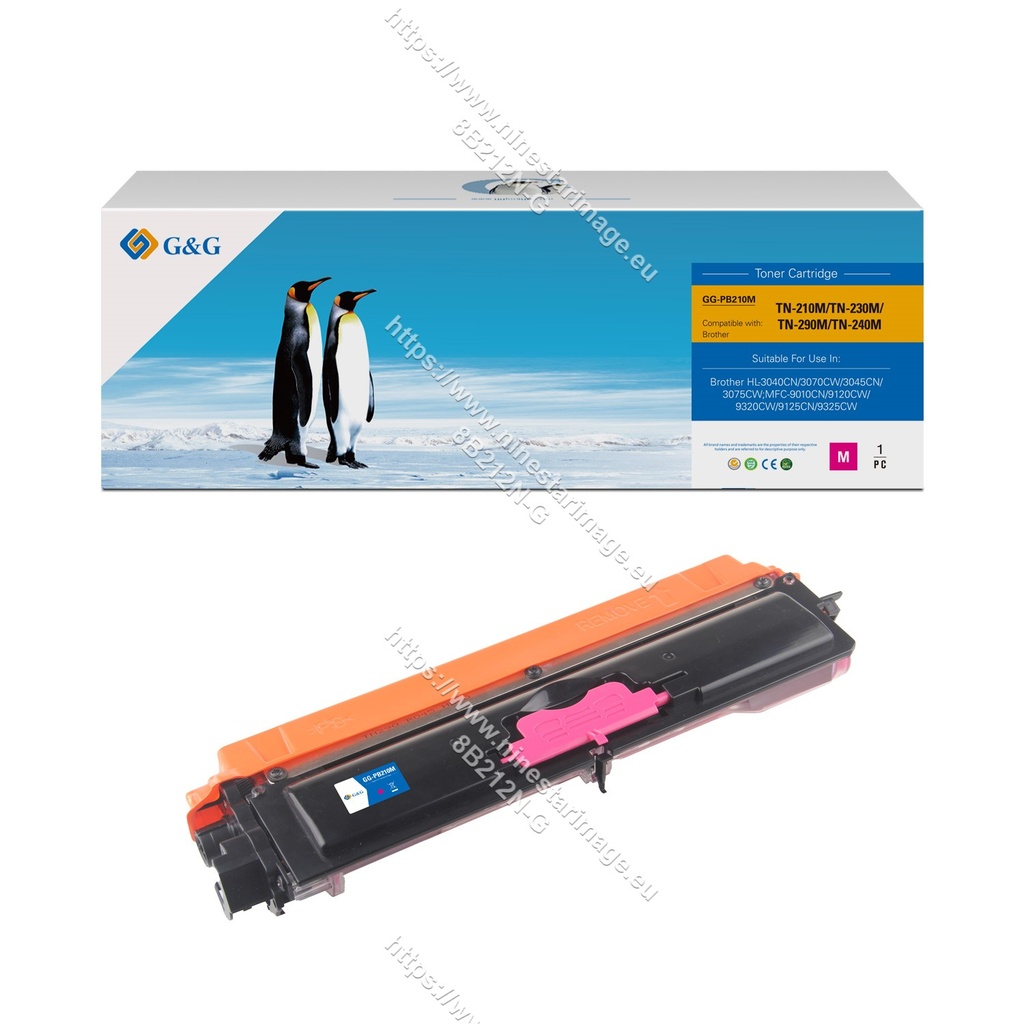 G&G Compatible Brother TN-210M/TN-230M/TN-290M/TN-240M Toner Magenta