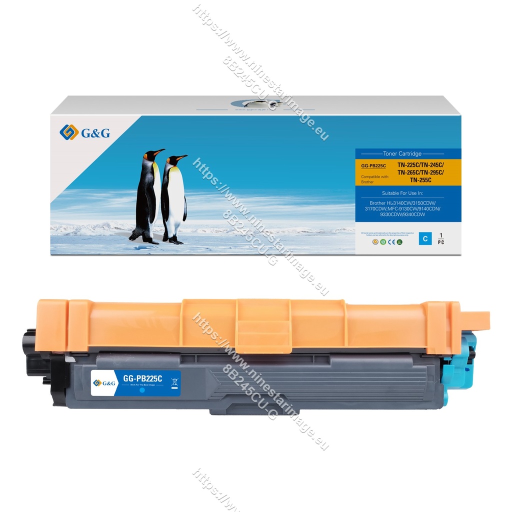 G&G Compatible Brother TN-225C/TN-245C/TN-265C/TN-295C/TN-255C Toner C