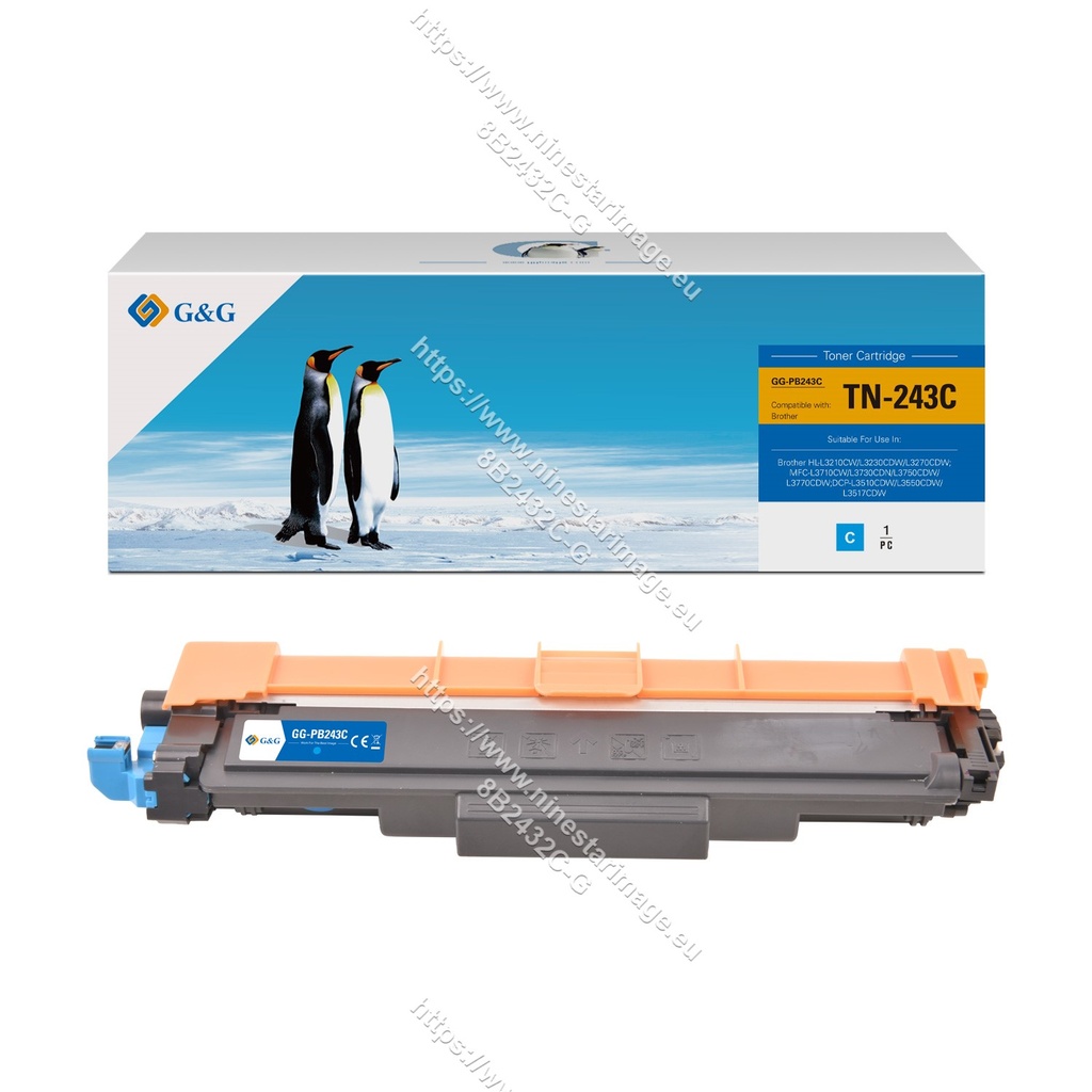 G&G Compatible Brother TN-243C Toner Cyan