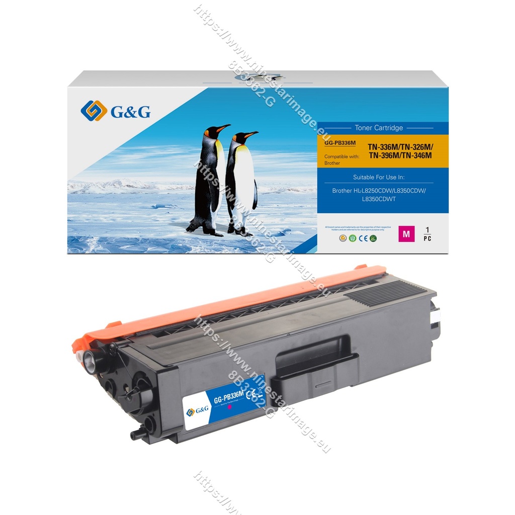 G&G Compatible Brother TN-336M/TN-326M/TN-396M/TN-346M Toner Magenta[No Restock]