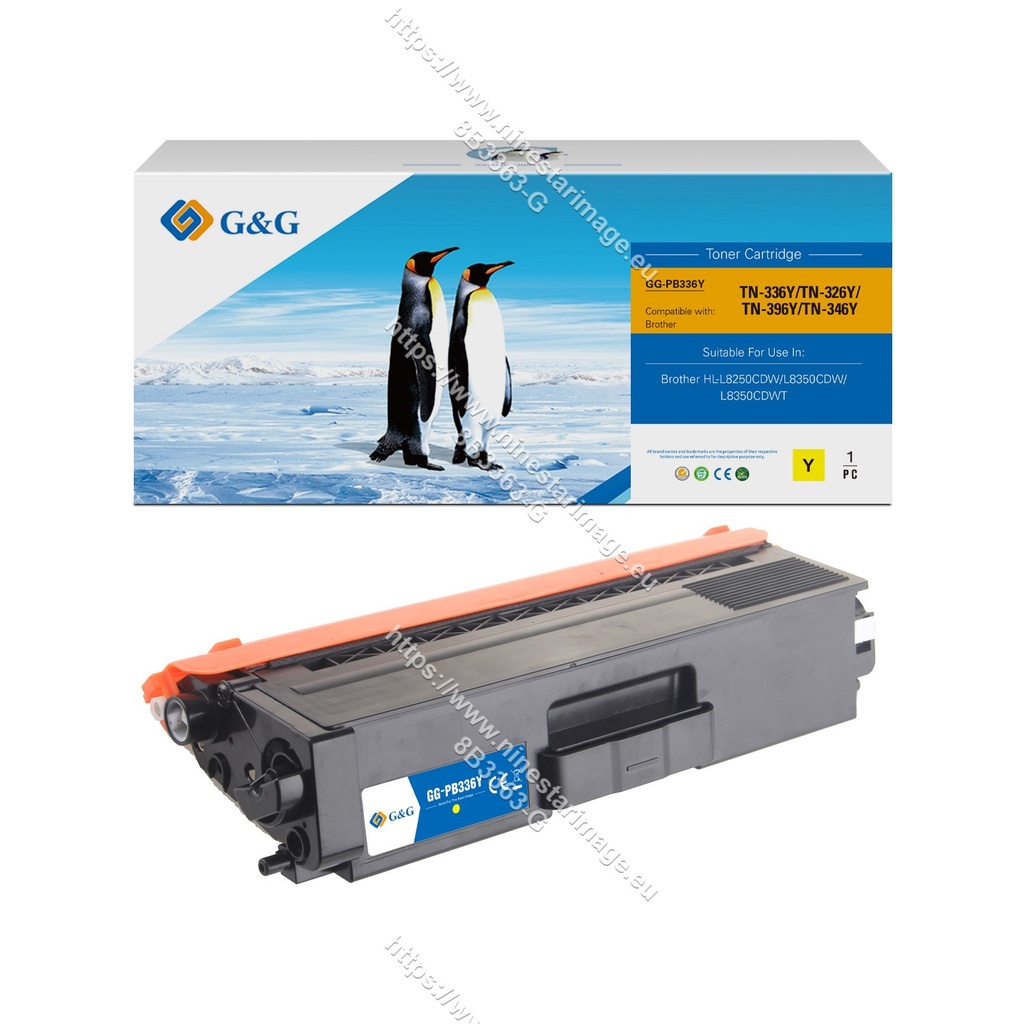 G&G Compatible Brother TN-336Y/TN-326Y/TN-396Y/TN-346Y Toner Yellow[No Restock]