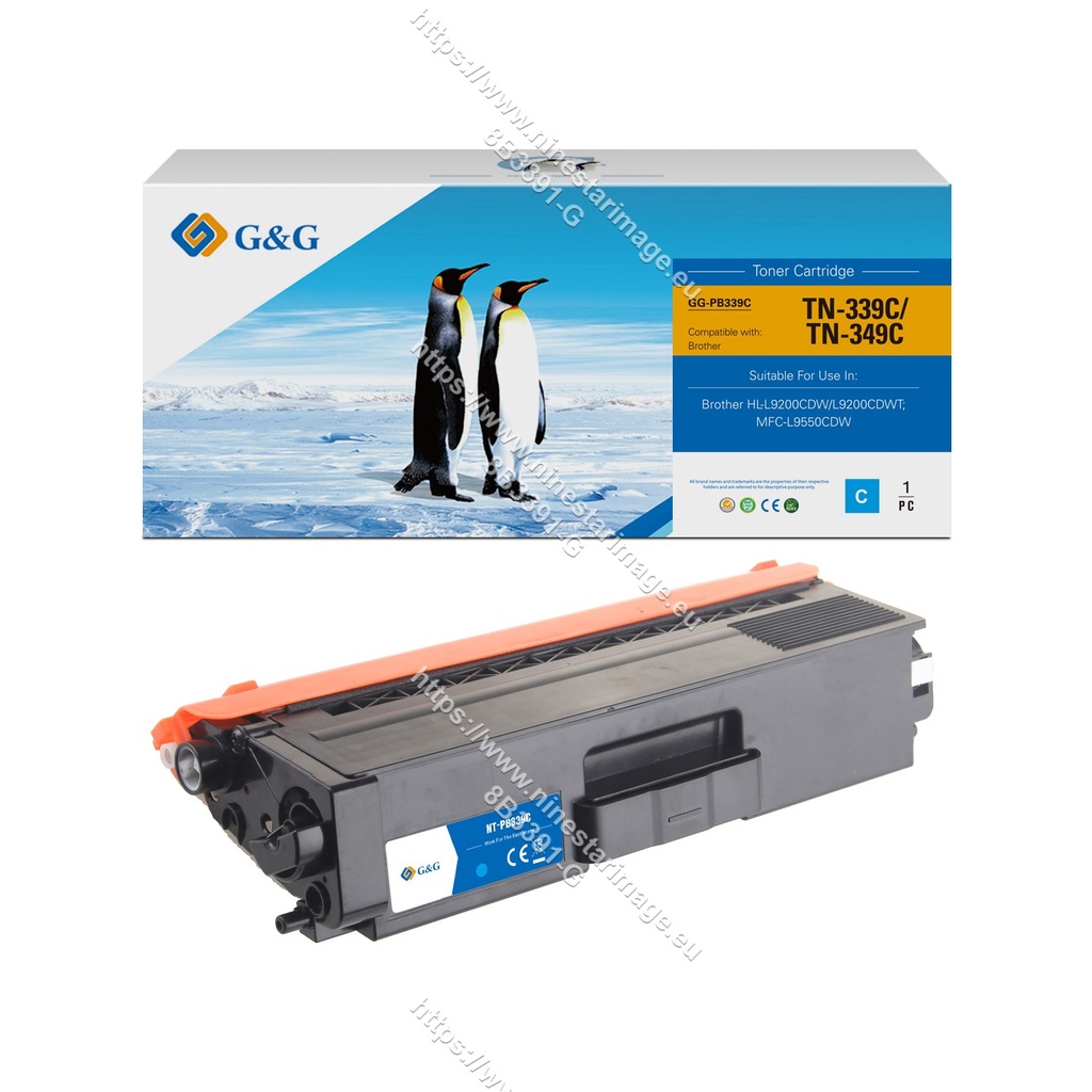 G&G Compatible Brother TN-339C/TN-349C Toner Cyan