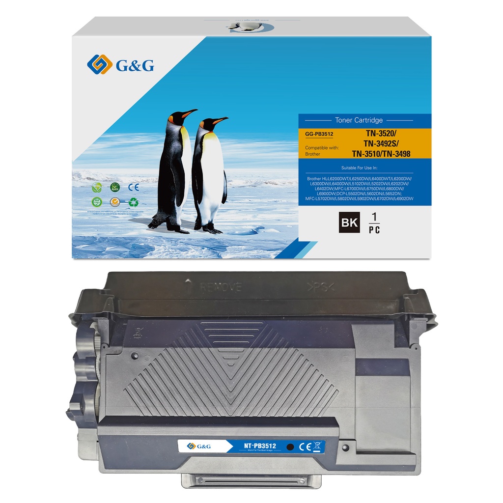 G&G Compatible Brother TN-3512/TN-3472S/TN-3500/TN3495/TN-3478 Toner Mono
