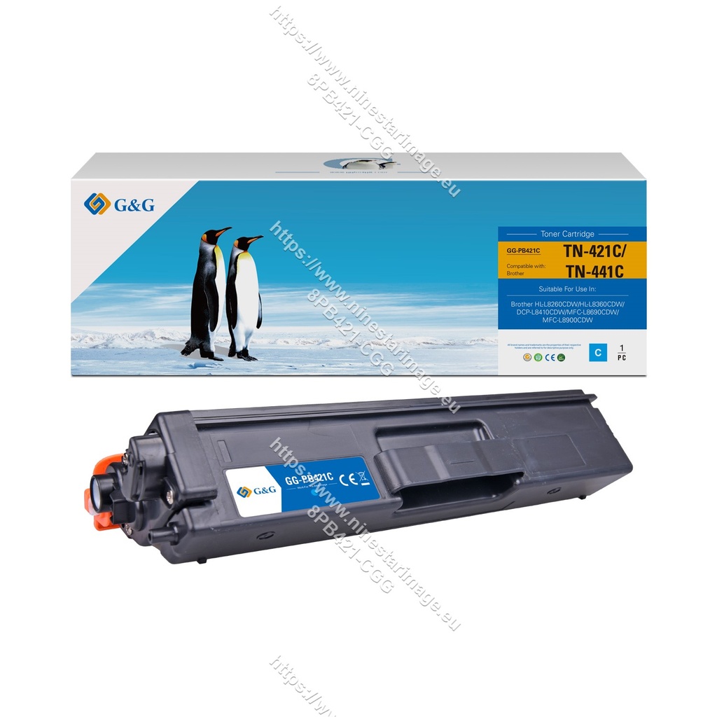 G&G Compatible Brother TN-421C/TN-441C Toner Cyan