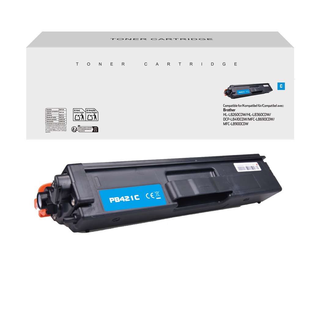 White Box Compatible Brother TN-421C/TN-441C Toner Cyan