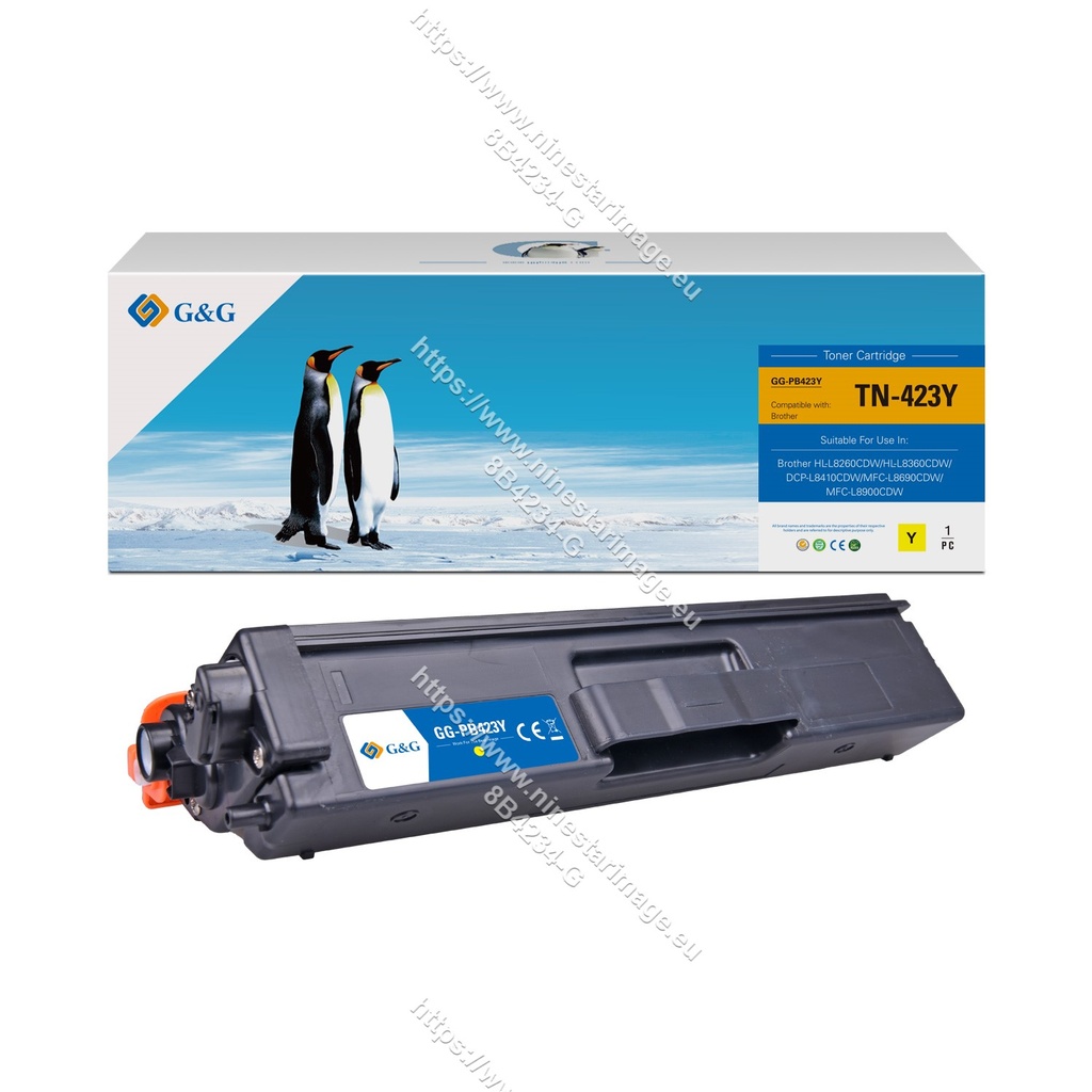 G&G Compatible Brother TN-423Y Toner Yellow