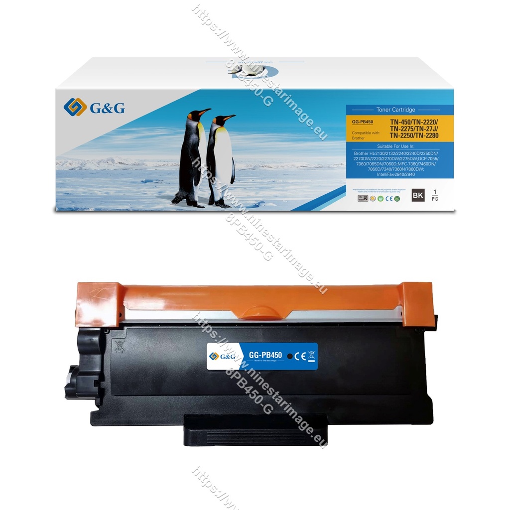 G&G Compatible Brother TN-450/TN-2220/TN-2275/TN-27J/TN-2250/TN-2280 Toner Mono