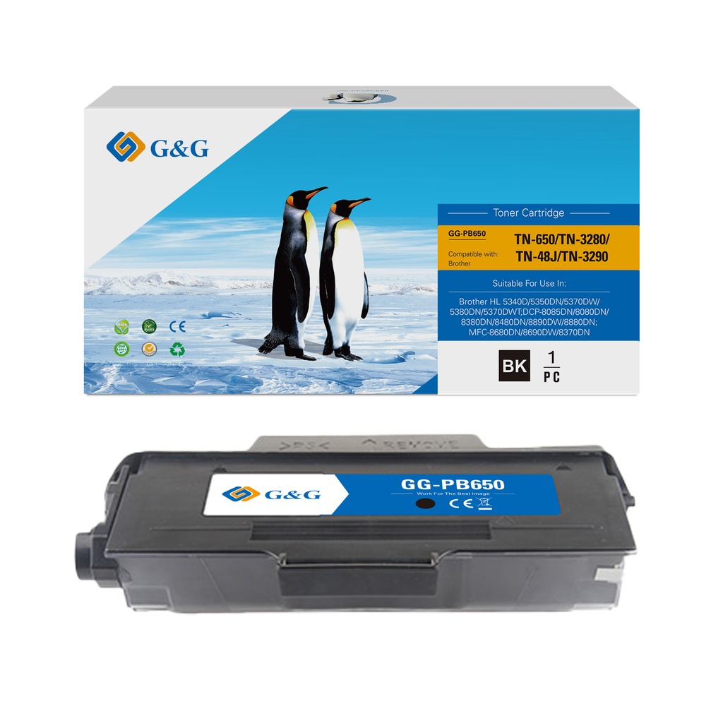 G&G Compatible Brother TN-650/TN-3280/TN-48J/TN-3290 Toner Mono