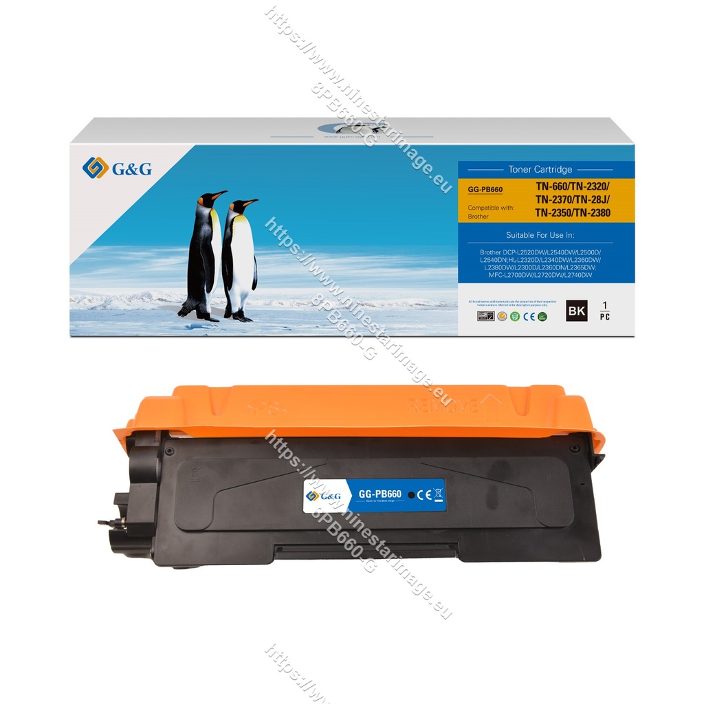G&G Compatible Brother TN-660/TN-2320/TN-2370/TN-28J/TN-2350 Toner Mono