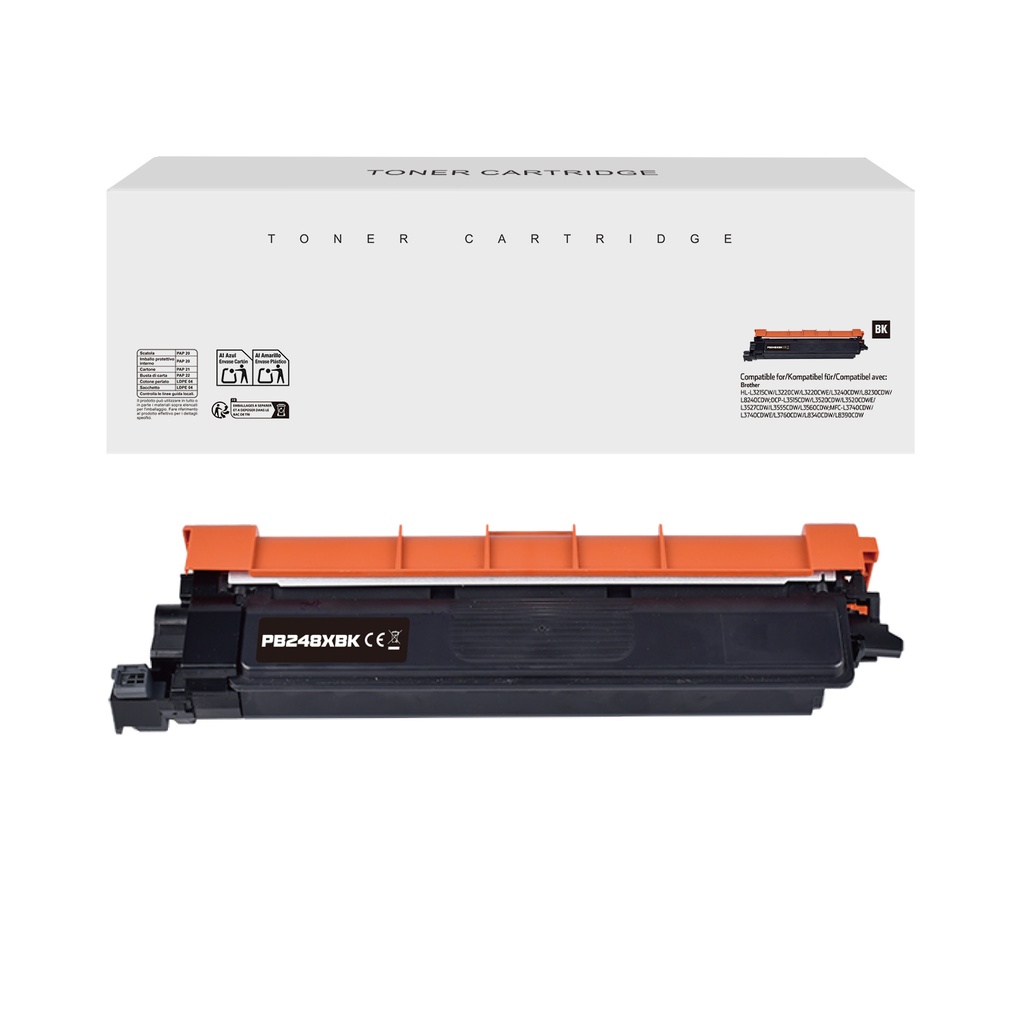 White Box Compatible Brother TN-248XLBK Toner Black