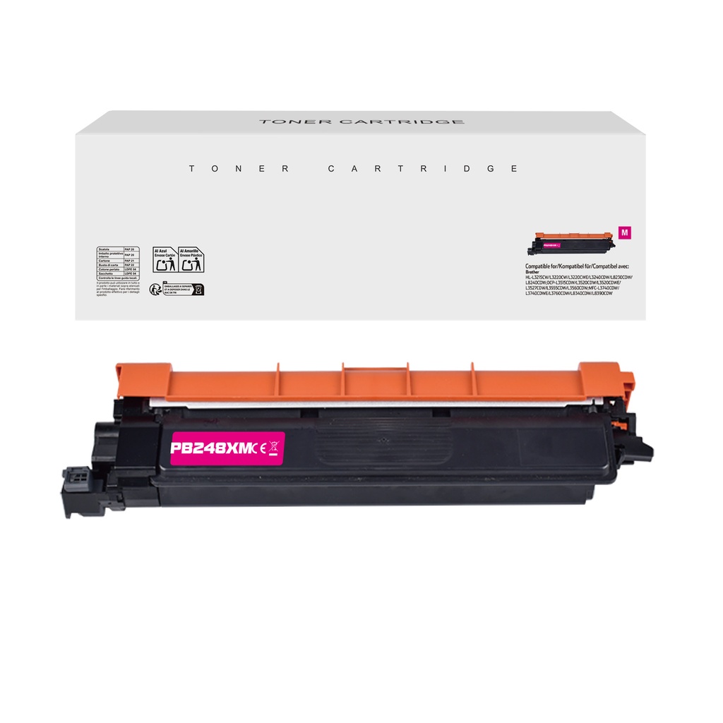 White Box Compatible Brother TN-248XLM Toner Magenta
