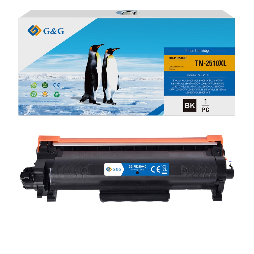 G&G Compatible Brother TN-2510XL Toner Mono