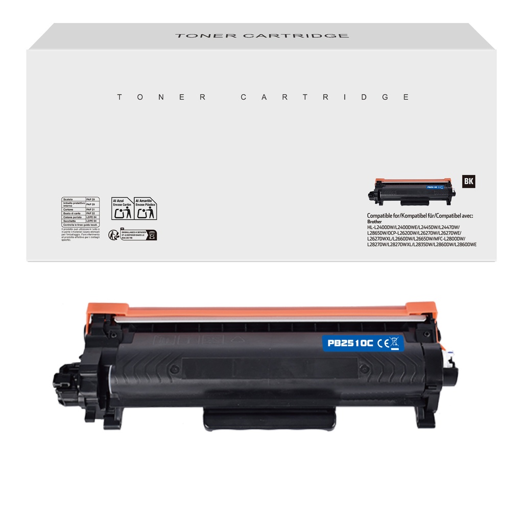 White Box Compatible Brother TN-2510 Toner Mono