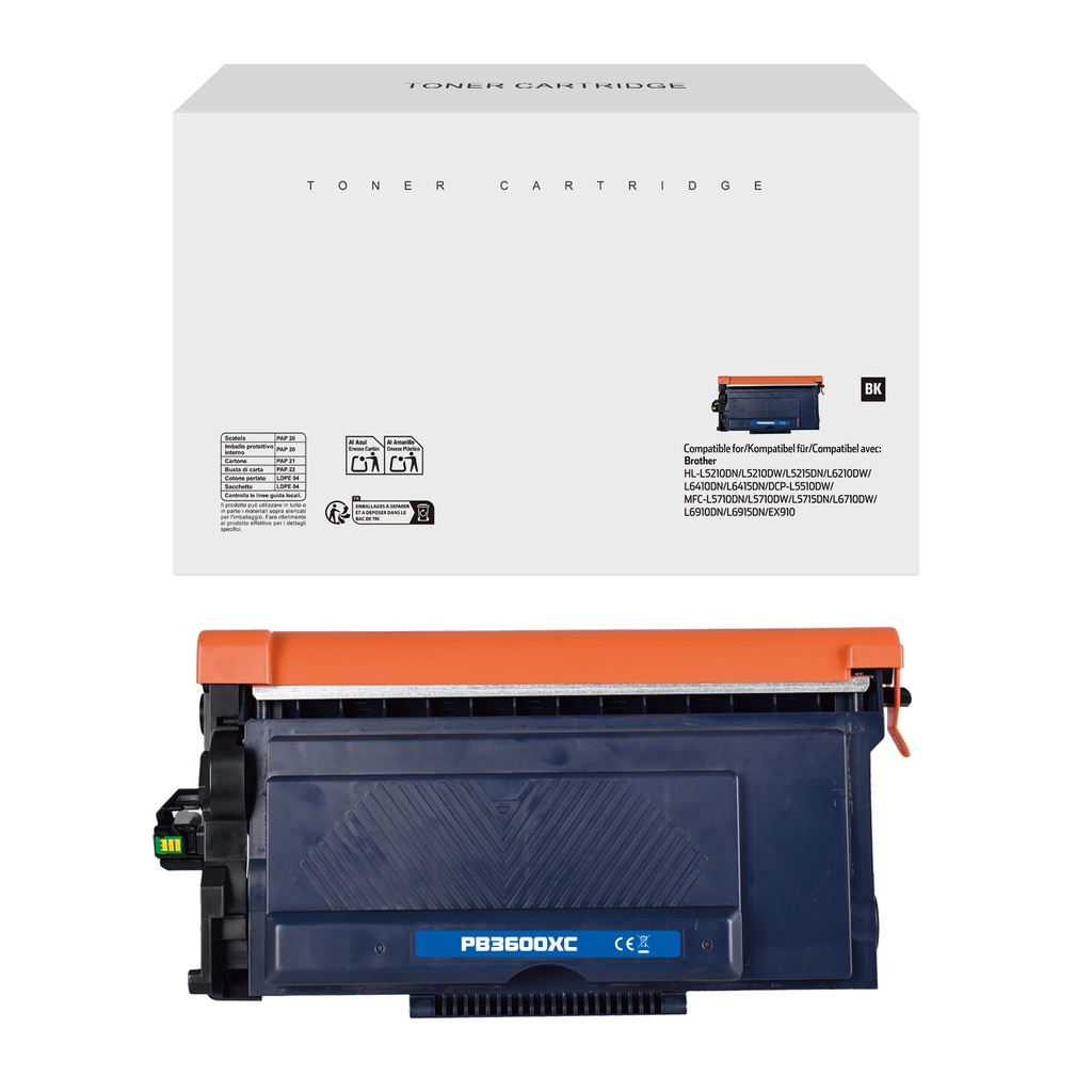 White Box Compatible Brother TN-3600XL Toner Mono
