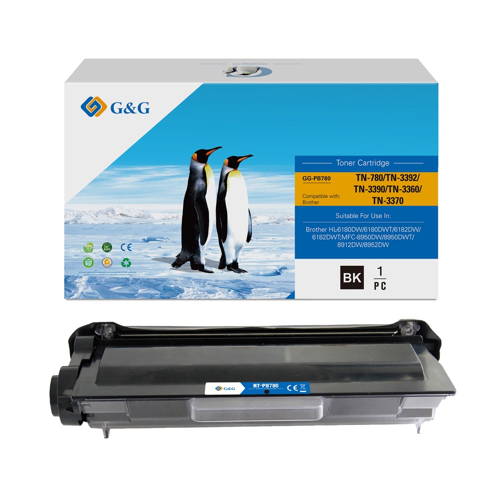 G&G Compatible Brother TN-780/TN-3392/TN-3390/TN-3360/TN-3370 Toner Mono