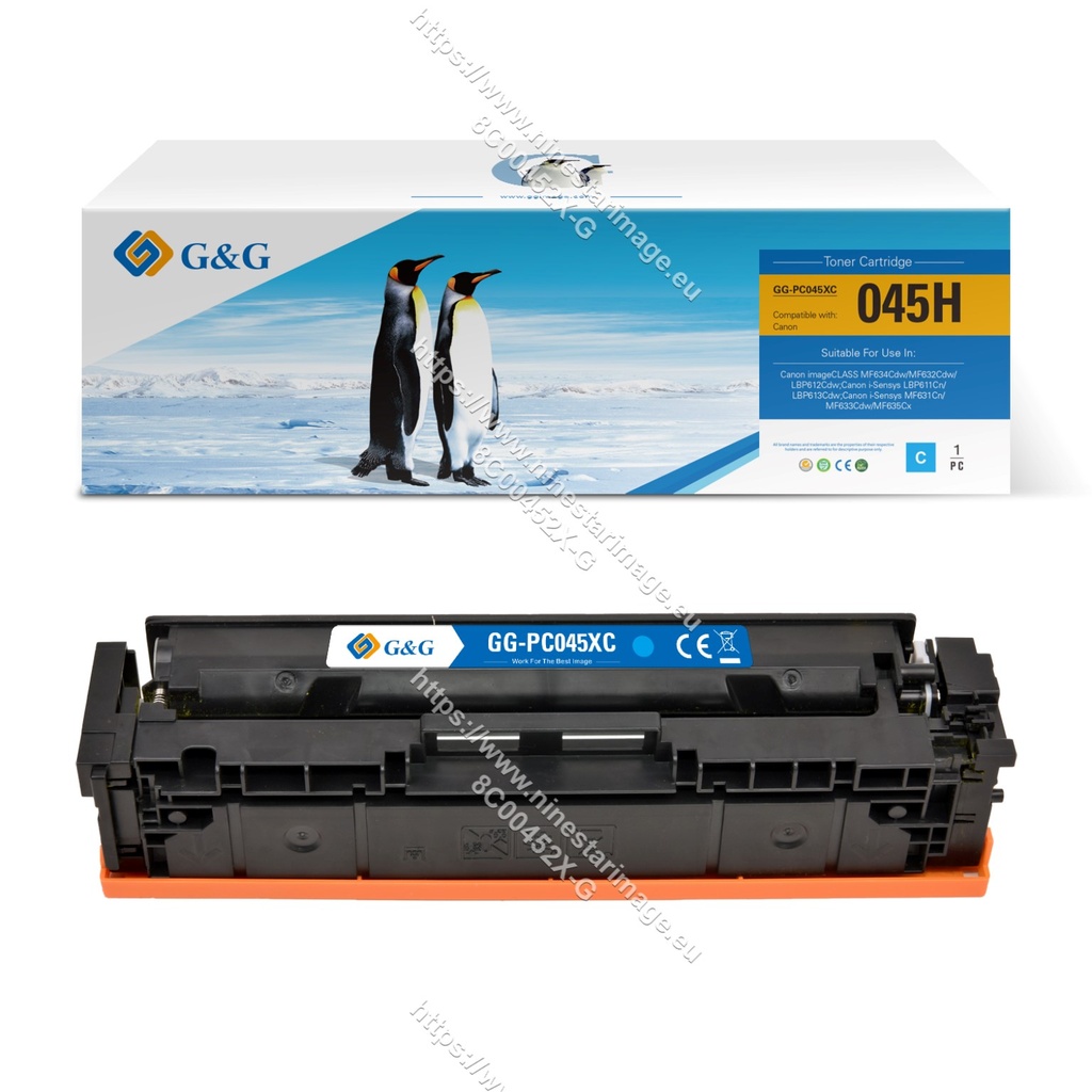 G&G Compatible Canon 1245C002 (045H) Toner C