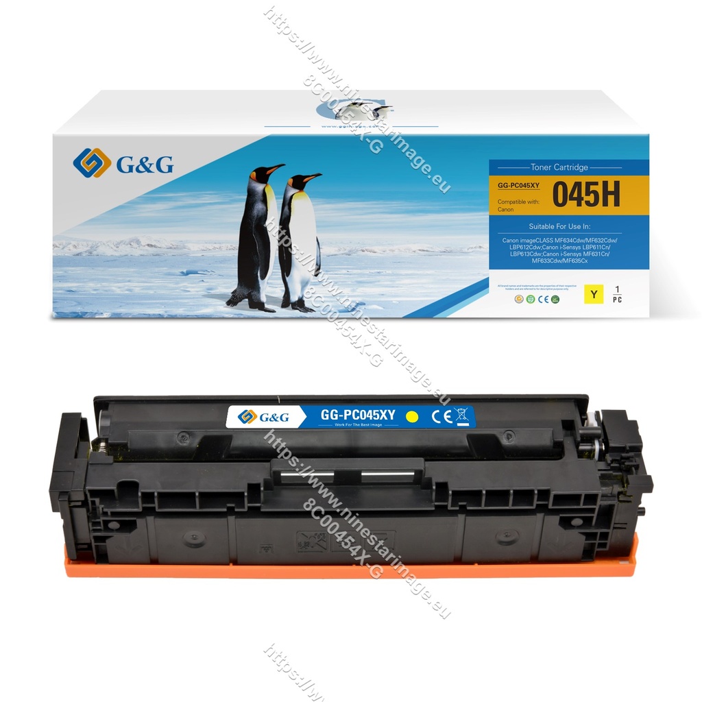 G&G Compatible Canon 1243C002 (045H) Toner Y