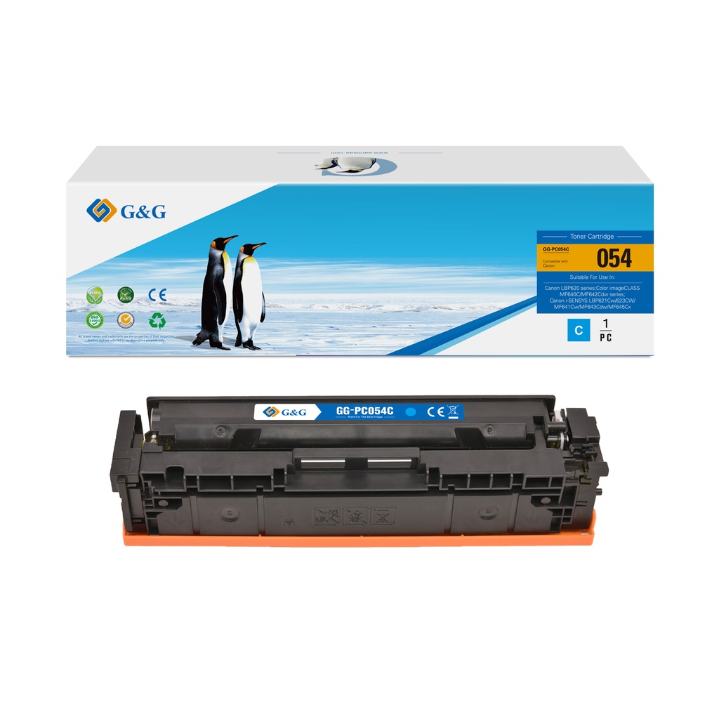 G&G Compatible Canon Cartridge 054 Cyan Toner Cyan[No Restock]
