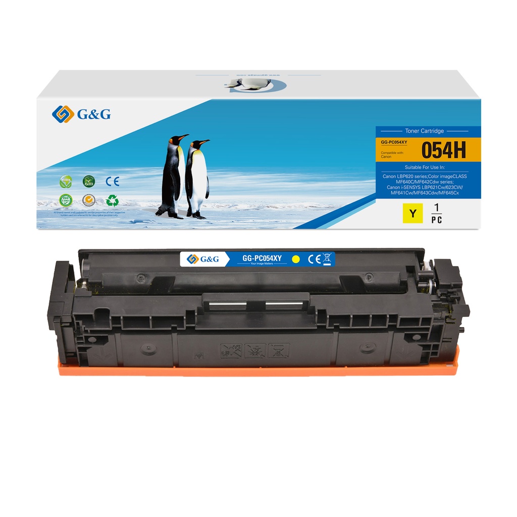 G&G Compatible Canon 3025C002 (054H) Toner Y