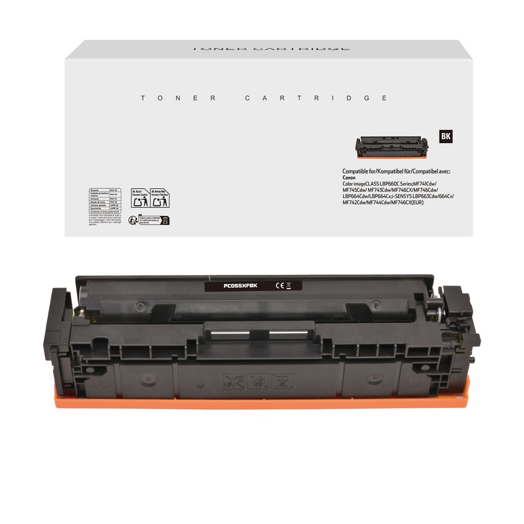 White Box Remanufactured Canon Toner 055H Black/Cartridge 055H Black Toner Black[No Restock]