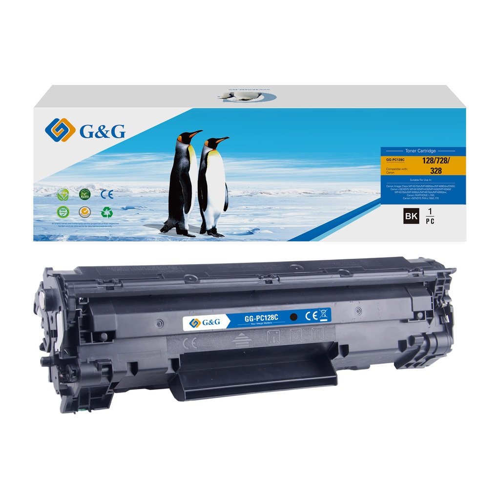 G&G Compatible Canon CRG128/CRG728/CRG328 Toner Mono