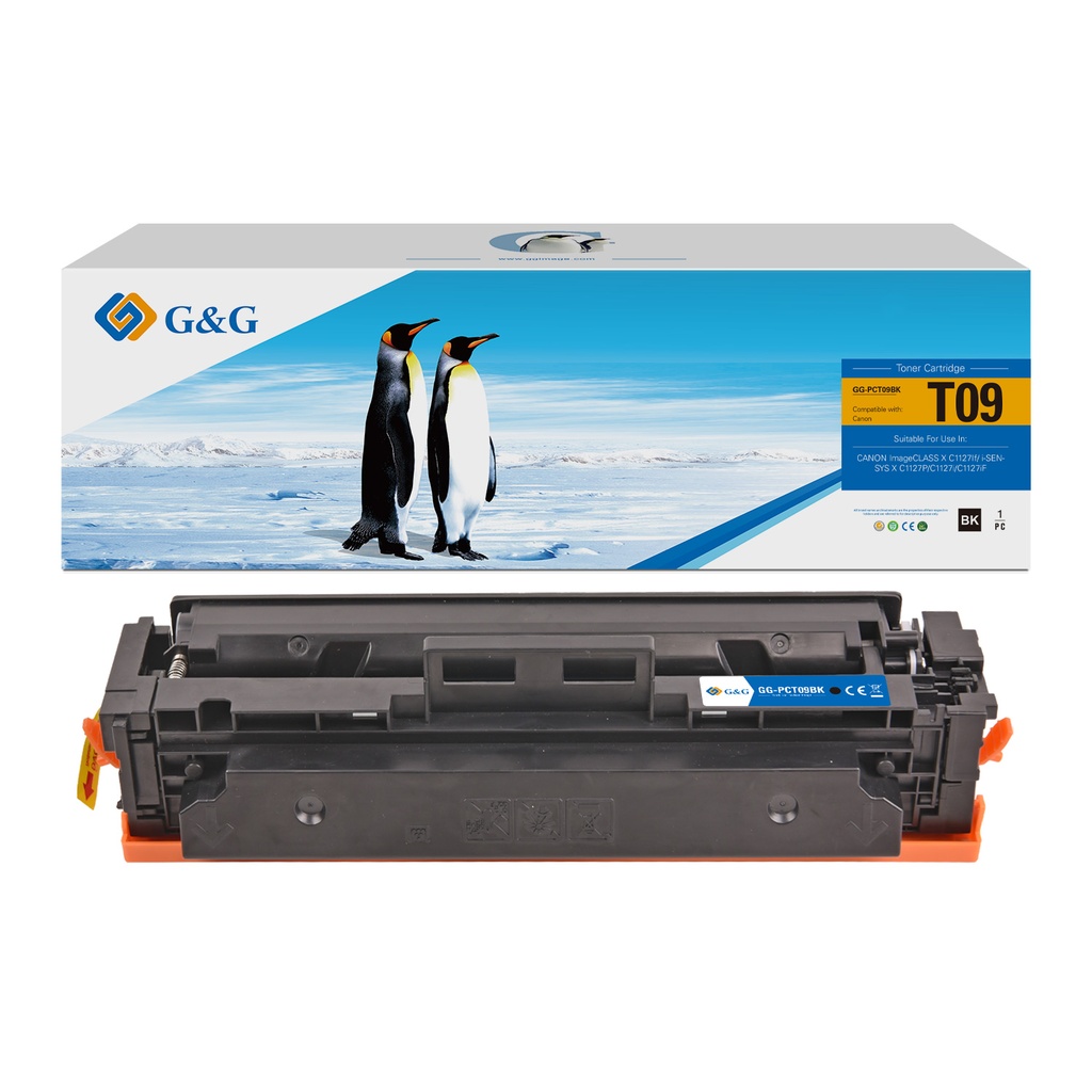 G&G Compatible Canon Toner T09 Black/Cartridge T09 Black Toner Black(No Chip)
