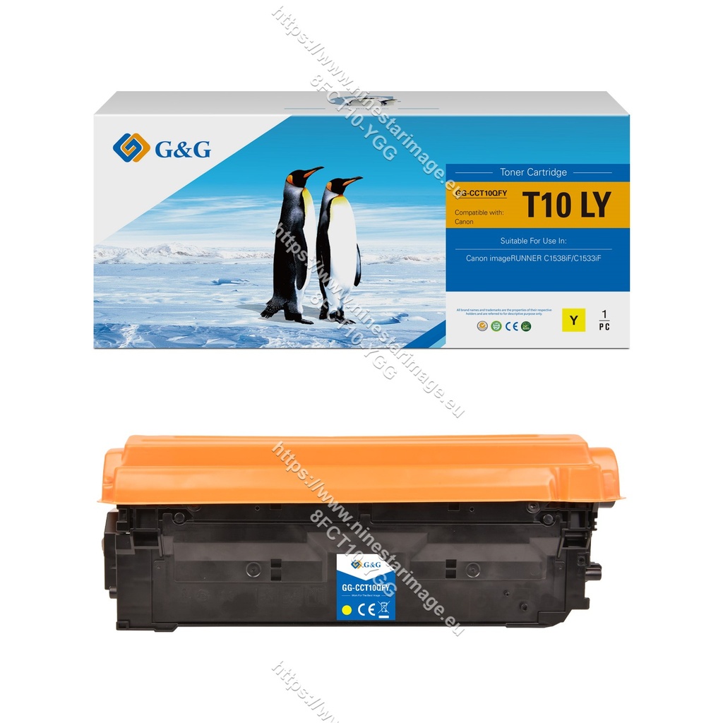 G&G Remanufactured Canon 4563C001 (T10) Toner Yellow(No Chip)