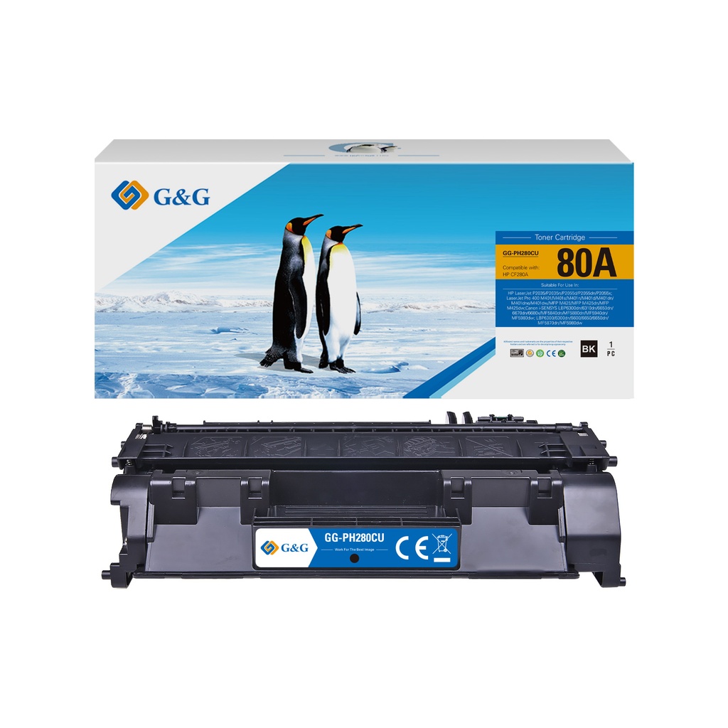 G&G Compatible HP CE505A/CF280A/CRG119/CRG719/CRG519/CRG319 Toner Mono