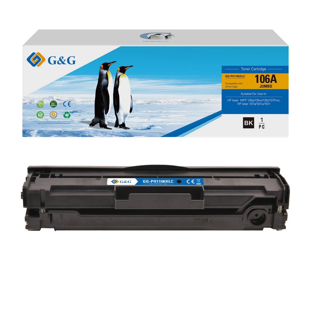 G&G Compatible HP W1106A (XL) Toner Mono