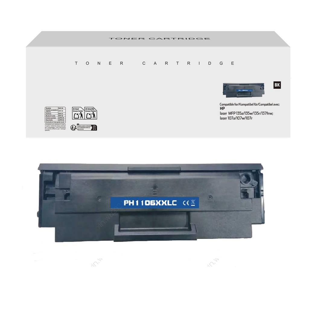 White Box Compatible HP W1106A Toner Mono