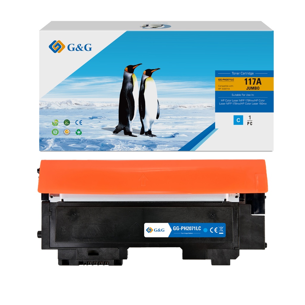 G&G Compatible HP W2071A Toner Cyan